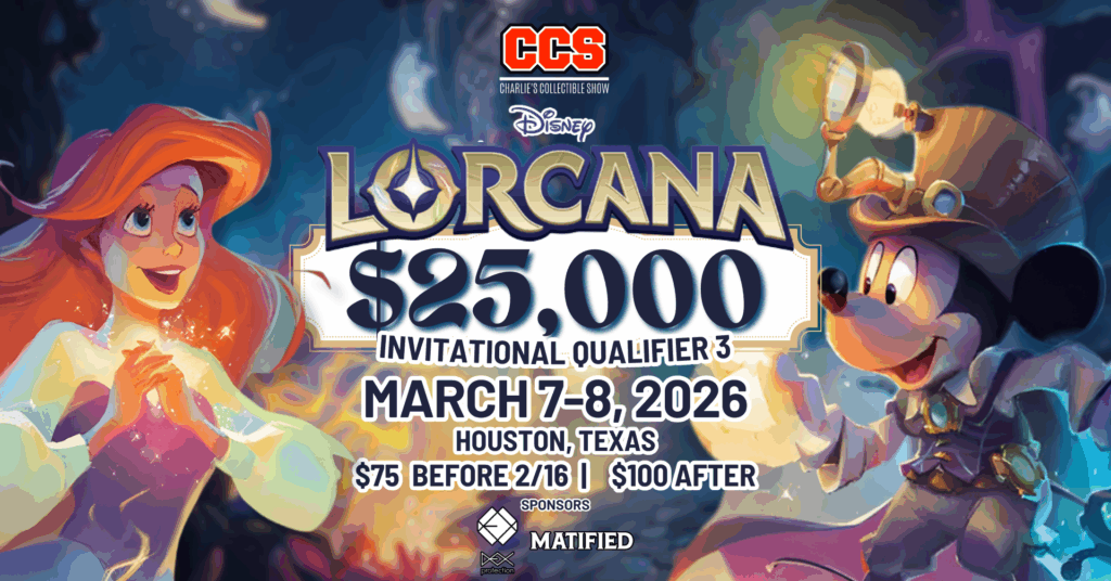 2 Event Launch Kits - HOUSTON-CCS Lorcana $25,000 Weekend - Invitational Qualifier 3 (2)