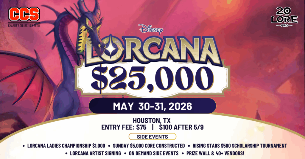 Banners - CCS Lorcana $25,000 Weekend - Invitational Qualifiers
